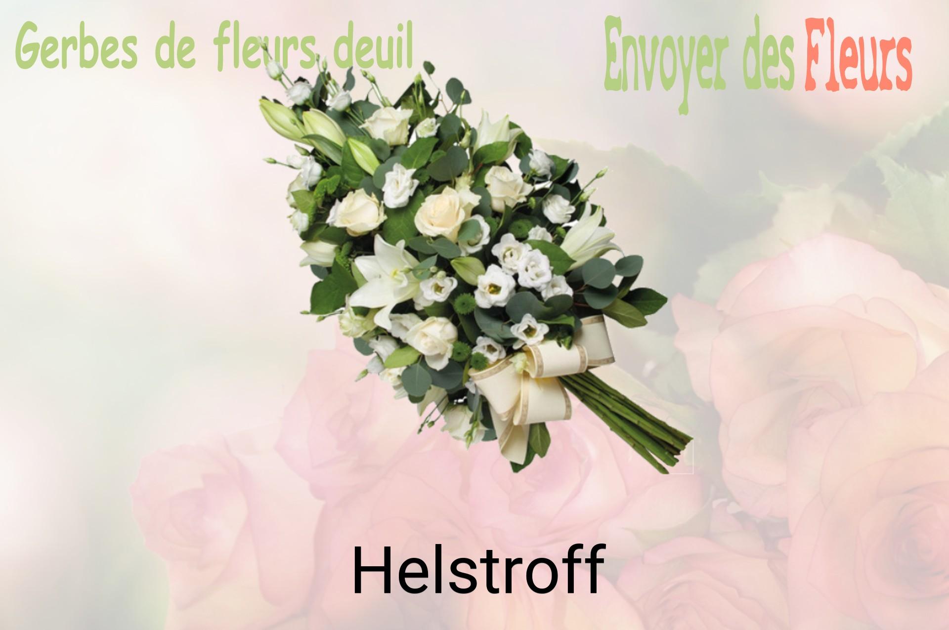 Gerbe de fleurs de deuil livrée à Helstroff